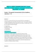 HSCO 511 STUDY GUIDE EXAMS 1-3 PACKAGE DEAL &vert; Complete Solution & Test Bank &vert; Liberty University &vert; A&plus; Guide &vert; Pass Guaranteed - A&plus; Graded
