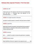 McKissock Basic Appraisal Principles I Final Exam Quiz  