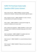 NURS 753 Final Exam Study Guide Questions With Correct Answers