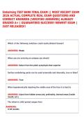 Embalming TEST BANK FINAL EXAM &vert;&vert; MOST RECENT EXAM &NewLine;2026 ACTUAL COMPLETE REAL EXAM QUESTIONS AND &NewLine;CORRECT ANSWERS &lpar;VERIFIED ANSWERS&rpar; ALREADY &NewLine;GRADED A&plus; &vert; GUARANTEED SUCCESS&excl;&excl; NEWEST EXAM &vert; &NewLine;JUST RELEASED&excl;&excl; 