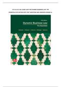 Test bank for Loose Leaf for Dynamic Business Law&colon; The Essentials 6th Edition with test questions and answers graded A&plus;
