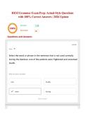 HESI Grammar Exam Prep&colon; Actual-Style Questions with 100&percnt; Correct Answers &vert; 2026 Update