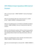 APA Midterm Exam Questions With Correct Answers&period;