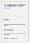 APEA PATHOPHYSIOLOGY- MASTER 2 EXAM &NewLine;WITH VERIFIED ANSWERS&vert;&vert; GUARANTEED &NewLine;PASS&vert;&vert; ALREADY GRADED A&plus;&vert;&vert; LATEST &NewLine;UPDATE 2026