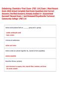 FTCC EMBALMING CHEMISTRY FINAL EXAM STUDY GUIDE EXAM &vert;&vert; MOST RECENT EXAM 2026 ACTUAL COMPLETE REAL EXAM QUESTIONS AND CORRECT ANSWERS &lpar;VERIFIED ANSWERS&rpar; ALREADY GRADED A&plus; &vert; GUARANTEED SUCCESS&excl;&excl; NEWEST EXAM &vert; JUST RELEASED&excl;&excl;