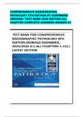 COMPREHENSIVE RADIOGRAPHIC PATHOLOGY 8TH EDITION BY EISENBERG ORIGINAL TEST BANK 2025 EDITION ALL CHAPTER COMPLETE ANSWERS GRADED A&plus;