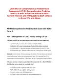 2026 RN ATI Comprehensive Predictor Exit&NewLine;Assessment ATI RN Comprehensive Predictor&NewLine;form A&comma; B and C Exit Exam with NGN 100&percnt;&NewLine;Correct Answers and 180 Questions Each Version&NewLine;to Score 97&percnt; and Above