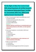 Florida Right-of-Way Pest Control Exam&NewLine;With Actual Questions & Verified Answers&comma;&NewLine;Plus Explained Rationales&sol;Expert Verified&NewLine;For Guaranteed 100&percnt; Pass 2026&sol;Latest&NewLine;Update&sol;Instant Download Pdf