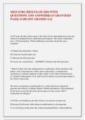 MED SURG HESI EXAM 2026 WITH &NewLine;QUESTIONS AND ANSWERS&vert;&vert; GUARANTEED &NewLine;PASS&vert;&vert; ALREADY GRADED A&plus;&vert;&vert;  &NewLine;