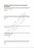 ASE MLR Certification Test Exam 79 Correct Questions and Answers&period;