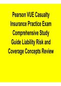 Pearson VUE Casualty Insurance Practice Exam Comprehensive Study Guide &ndash; Liability & Risk &lpar;2026 Update&rpar;