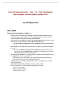 Econ 248 Macroeconomics &vert; Quiz 1 &ndash; 5 &vert; Final Exam Review with Complete Solutions &vert; Latest Update 2026  Athabasca University