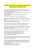 PHR Exam Prep with all Correct & 100&percnt; Verified Answers &vert;Latest Update &vert;Guaranteed to Pass