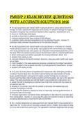 PMHNP 2 EXAM REVIEW QUESTIONS WITH ACCURATE SOLUTIONS 2026&period;pdf&NewLine;&NewLine;