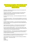 Talent Planning & Acquisition - PHR Certification with all Correct & 100&percnt; Verified Answers &vert;Latest Version &vert;Already Graded A&plus;