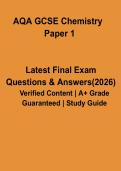GCSE AQA Chemistry Paper 1 Revision Notes 2026 &ndash; Complete Study Guide &lpar;Atomic Structure&comma; Bonding&comma; Quantitative Chemistry&rpar;