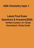 AQA GCSE Chemistry Topic 1 Revision Notes 2026 &ndash; Atomic Structure & Periodic Table Complete Guide