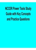 NCCER Power Tools Study Guide with Key Concepts and Practice Questions &lpar;2026 Update&rpar;