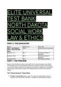 2026&sol;2027 ELITE UNIVERSAL TEST BANK&colon; North Dakota Social Work Law & Ethics &lpar;NDCC & NDAC&rpar; &vert; 60 S-Tier Scenarios & Rationales