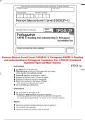 Question Paper and Mark Scheme&NewLine;Pearson Edexcel Level1&sol;Level 2 GCSE &lpar;9&ndash;1&rpar; Portuguese PAPER 3&colon; Reading&NewLine;and understanding in Portuguese Foundation Tier &lpar;1PG0&sol;3F&rpar; Combined 