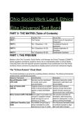 Elite Ohio Social Work Law & Ethics Test Bank &lpar;2026&sol;2027 CSWMFT Standards&rpar; &vert; 60 S-Tier QA & Rationale