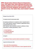 NBRC Study Guide &lpar;National Board of Respiratory &NewLine;Care&rpar; TEST BANK FINAL EXAM PREPARATION 2026-2027 &NewLine;NEWEST VERSION A& B WITH COMPLETE QUESTIONS AND &NewLine;ACCURATE DETAILED ANSWERS &lpar;RATIONALES&rpar; LATEST &NewLine;UPDATE&excl;&excl; ACTUAL TEST BANK FINAL EXAM ALREADY GRADED &NewLine;A&plus;