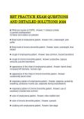 RRT PRACTICE EXAM QUESTIONS&NewLine;AND DETAILED SOLUTIONS 2026 