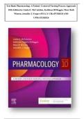 Pharmacology&colon; A Patient-Centered Nursing Process Approach&comma; 10th Edition by McCuistion &ndash; Comprehensive Nursing Pharmacology Study Guide and Exam Preparation TESTBANK