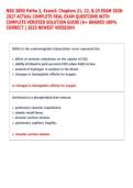 NSG 3850 Patho 2&comma; Exam2&colon; Chapters 21&comma; 22&comma; & 23 EXAM 2026&NewLine;2027 ACTUAL COMPLETE REAL EXAM QUESTIONS WITH &NewLine;COMPLETE VERIFIED SOLUTION GUIDE &lpar;A&plus; GRADED 100&percnt; &NewLine;CORRECT &rpar; 2025 NEWEST VERSION&excl;&excl;  