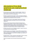 SIDA BADGE ACTUAL EXAM QUESTIONS AND COMPLETE STUDY GUIDE 2026&period;pdf&NewLine;&NewLine;