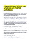 SIDA BADGE CERTIFICATION EXAM QUESTIONS AND VERIFIED ANSWERS 2026&period;pdf&NewLine;&NewLine;