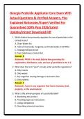 Georgia Pesticide Applicator Core Exam With&NewLine;Actual Questions & Verified Answers&comma; Plus&NewLine;Explained Rationales&sol;Expert Verified For&NewLine;Guaranteed 100&percnt; Pass 2026&sol;Latest&NewLine;Update&sol;Instant Download Pdf 