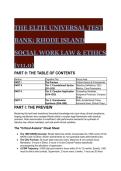 2026&sol;2027 S-Tier Elite Universal Test Bank&colon; Rhode Island Social Work Law & Ethics &lpar;60 Questions&rpar; &vert; LICSW & LCSW Exam Prep