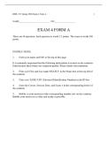 BIOL 351 Exam 4 Form A &vert; Questions and Answers &vert; 2026 Update &vert; 100&percnt; Correct&period;