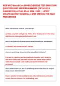 WEB WOC Wound Care COMPREHENSIVE TEST BANK EXAM QUESTIONS AND VERIFIED ANSWERS &lpar;DETAILED & ELABORATED&rpar; ACTUAL EXAM 2026 -2027 &vert;&vert; LATEST UPDATEALREDAY GRADED A&plus; BEST VERSION FOR EXAM PREPARATION