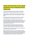 TEXAS STATE BOARD ACTUAL EXAM QUESTIONS AND COMPLETE STUDY GUIDE 2026&period;pdf&NewLine;&NewLine;