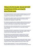 TEXAS STATE BOARD EXAM REVIEW QUESTIONS WITH ACCURATE SOLUTIONS 2026&period;pdf&NewLine;&NewLine;