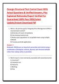 Georgia Structural Pest Control Exam With&NewLine;Actual Questions & Verified Answers&comma; Plus&NewLine;Explained Rationales&sol;Expert Verified For&NewLine;Guaranteed 100&percnt; Pass 2026&sol;Latest&NewLine;Update&sol;Instant Download Pdf