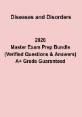 Diseases and Disorders Study Guide &ndash; Complete Revision Notes&comma; Causes&comma; Symptoms & Exam Prep &lpar;2026&rpar;