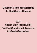 Chapter 2&colon; The Human Body in Health and Disease &ndash; Complete Revision Notes & Study Guide &lpar;2026&rpar;