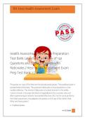 Health Assessment Hesi Exam Preparation &NewLine;Test Bank Latest with a Review of 120 &NewLine;Questions and Correct Answers with &NewLine;Rationales &sol; Hesi Health Assessment Exam &NewLine;Prep Test Bank 2 &lpar;New&excl; 