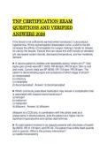 TNP CERTIFICATION EXAM QUESTIONS AND VERIFIED ANSWERS 2026&period;pdf&NewLine;&NewLine;