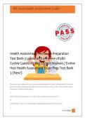 Health Assessment Hesi Exam Preparation &NewLine;Test Bank 3 Latest with a Review of 280 &NewLine;Evolve Questions and Correct Answers &sol; Evolve &NewLine;Hesi Health Assessment Exam Prep Test Bank &NewLine;3 &lpar;New&excl;&rpar; 