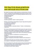 TNP PRACTICE EXAM QUESTIONS&NewLine;AND DETAILED SOLUTIONS 2026