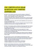 UHC CERTIFICATION EXAM QUESTIONS AND VERIFIED ANSWERS 2026&period;pdf&NewLine;&NewLine;