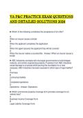 VA P&C PRACTICE EXAM QUESTIONS&NewLine;AND DETAILED SOLUTIONS 2026 