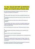 VA P&C EXAM REVIEW QUESTIONS&NewLine;WITH ACCURATE SOLUTIONS 2026 