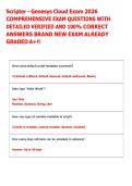 Scripter - Genesys Cloud Exam 2026 &NewLine;COMPREHENSIVE EXAM QUESTIONS WITH &NewLine;DETAILED VERIFIED AND 100&percnt; CORRECT &NewLine;ANSWERS BRAND NEW EXAM ALREADY &NewLine;GRADED A&plus;&excl;&excl; 