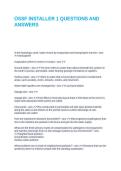 OSSF INSTALLER 1 QUESTIONS AND ANSWER2