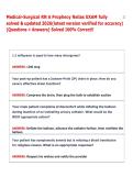 Medical-Surgical RN A Prophecy Relias EXAM fully &NewLine;solved & updated 2026&lpar;latest version verified for accuracy&rpar; &NewLine;&lpar;Questions &plus; Answers&rpar; Solved 100&percnt; Correct&excl;&excl;